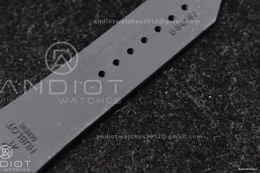 Dial HBF Black 45mm A Black Edition 588 Fusion RG Strap 1:1 on Bold Gummy Best 0414